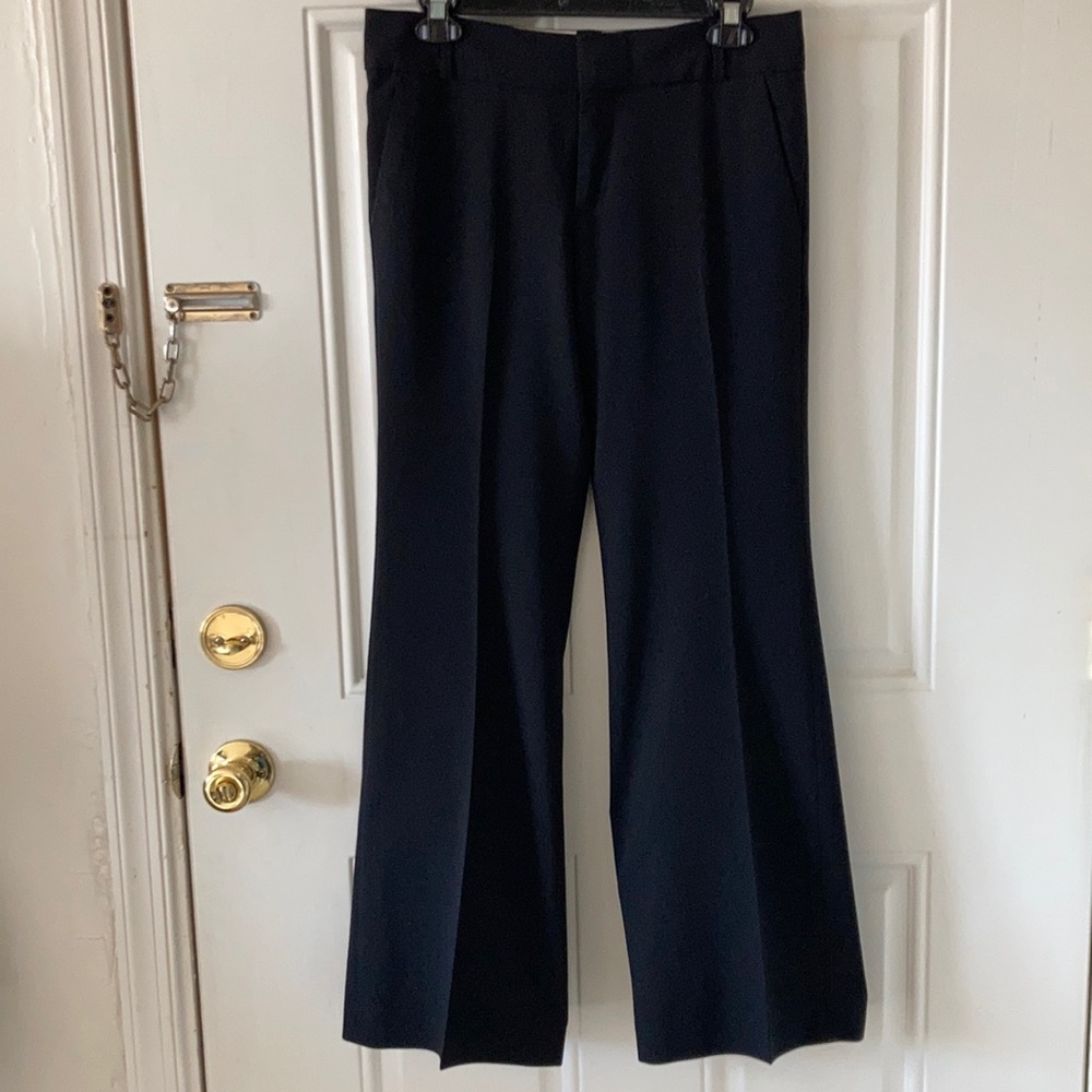 Banana Republic wide leg black dress pant